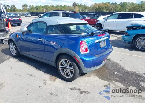 2013 Mini Coupe Cooper from USA, damaged, VIN WMWSX1C57DT623151
